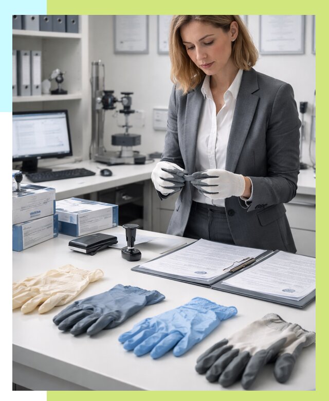 Сертификация перчаток в Приморско-Ахтарске от 8617 р. | Алешин-Прр