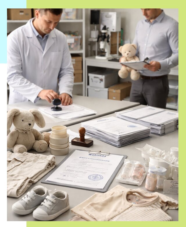 Сертификация детских товаров в Приморско-Ахтарске от 15207 р. | Алешин-Прр