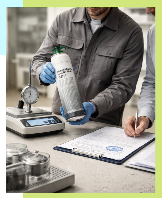 Сертификация монтажной пены в Приморско-Ахтарске от 15207 р. | Алешин-Прр