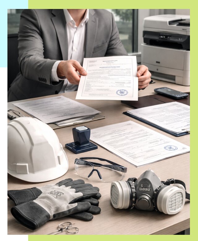 Сертификация СИЗ в Приморско-Ахтарске от 15207 р. | Алешин-Прр оформить