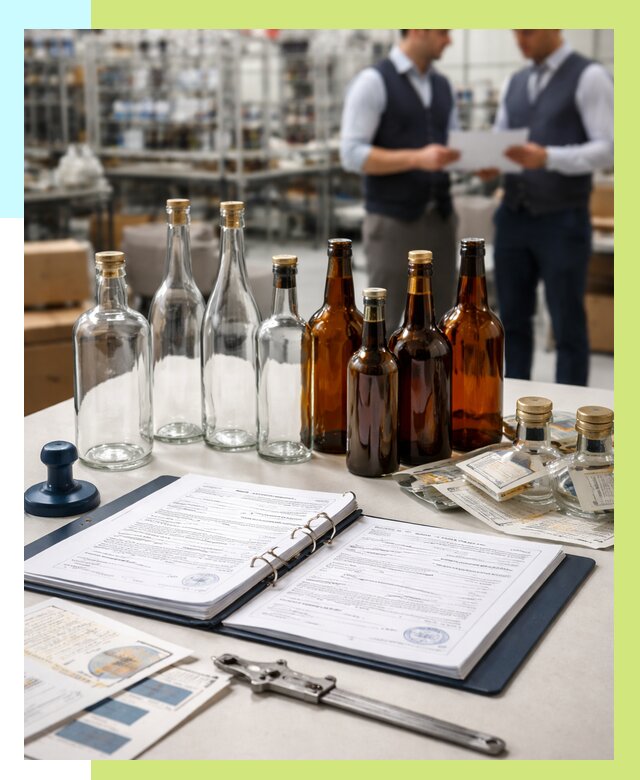 Сертификация стеклянных бутылок в Приморско-Ахтарске от 25345 р. | Алешин-Прр