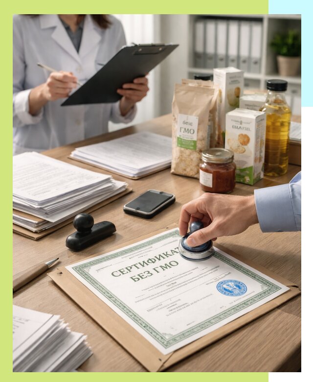 Получение сертификата Без ГМО для продукции в Приморско-Ахтарске