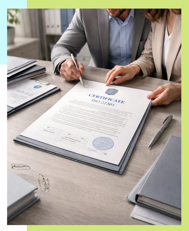 Сертификат ISO 22301 в Приморско-Ахтарске от 45621 р. | Алешин-Прр срочно