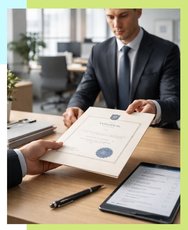 Сертификат ISO 30301 в Приморско-Ахтарске от 35483 р. | Алешин-Прр - под ключ