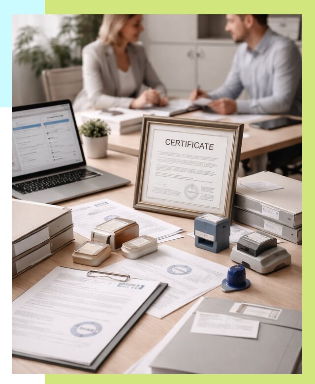 Сертификация компании в Приморско-Ахтарске от 45621 р. | Алешин-Прр — заказ